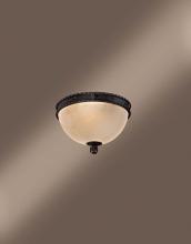 Minka-Lavery 909-08 - Two Light Black Bowl Flush Mount