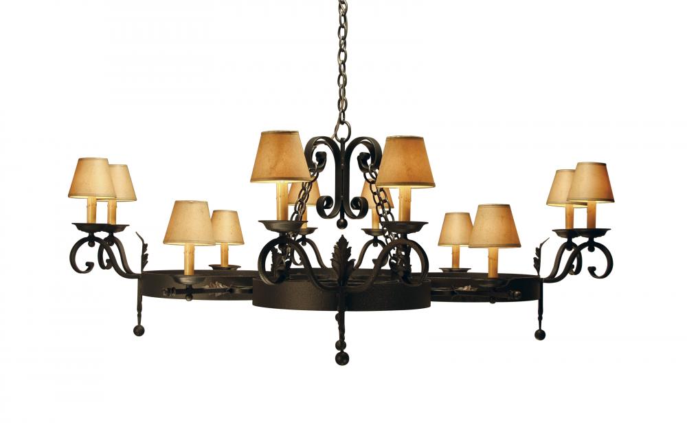 60" Wide Andorra 12 Light Chandelier