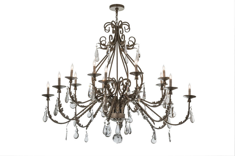 60"W French Elegance 16 LT Chandelier