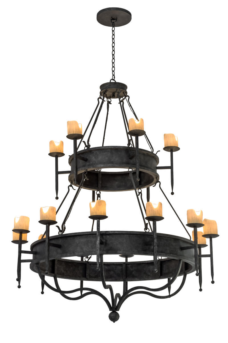 60" Wide Marta 18 Light Two Tier Chandelier