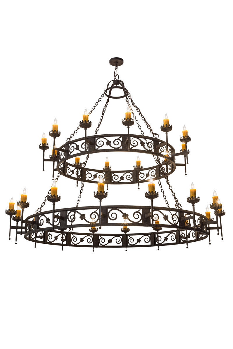 84"W Majella 28 LT Two Tier Chandelier