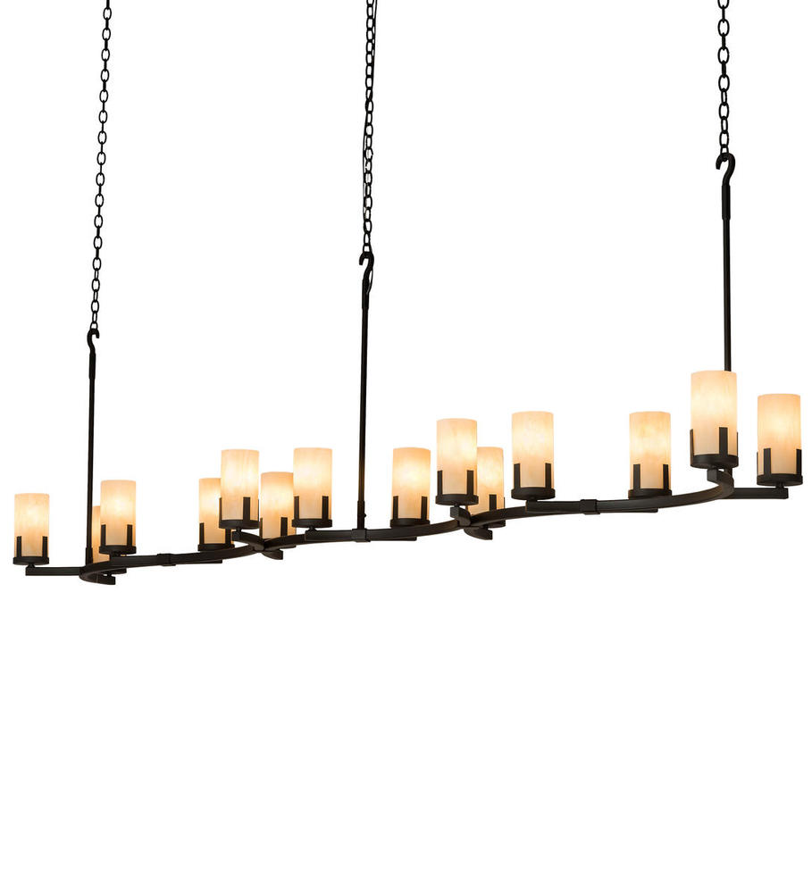 118" Long Cero 14 Light Oblong Chandelier