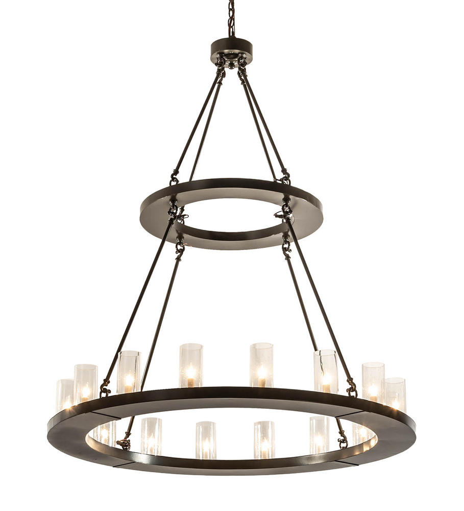 48" Wide Loxley 16 Light Two Tier Chandelier