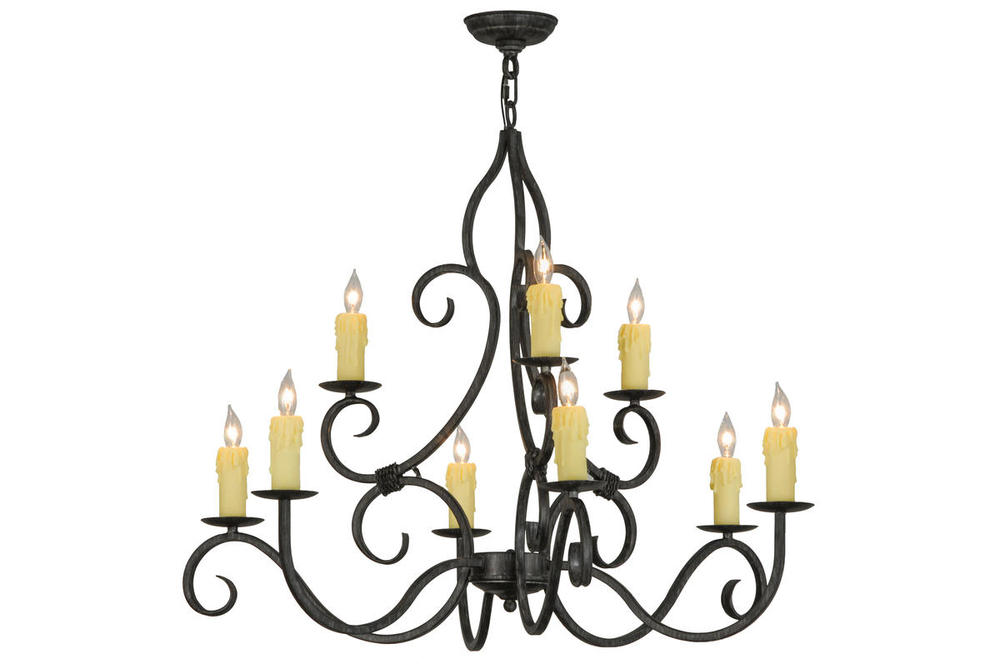 36" Wide Clayton 9 Light Chandelier