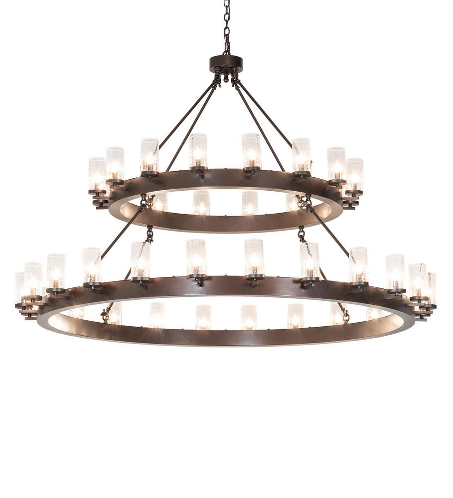 72" Wide Noziroh Ring 40 Light Two Tier Chandelier