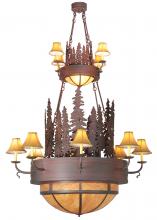 2nd Avenue Designs White 111636 - 54"W Walden Pine 2 Tier Chandelier