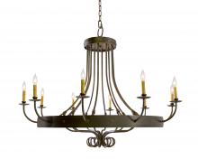 2nd Avenue Designs White 116321 - 50" Wide Silvana 10 Light Chandelier