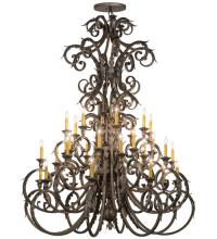 2nd Avenue Designs White 116521 - 60"W Serratina 32 LT Chandelier