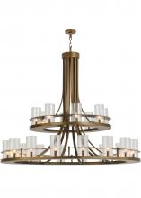 2nd Avenue Designs White 146669 - 60"W Arion 24 LT Two Tier Pendant