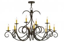 2nd Avenue Designs White 146968 - 48"W Cypress 12 LT Chandelier