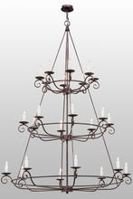 2nd Avenue Designs White 153264 - 60"W Estrella 24 LT Three Tier Chandelier