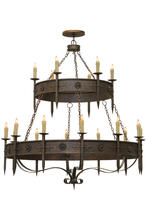 2nd Avenue Designs White 162417 - 69"W Calandra 18 LT Two Tier Chandelier