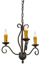 2nd Avenue Designs White 164383 - 18"W Sienna 3 LT Chandelier