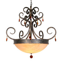 2nd Avenue Designs White 200730 - 36" Wide Serratina Chandelier