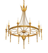 2nd Avenue Designs White 211956 - 36" Wide Amaury 10 Light Chandelier