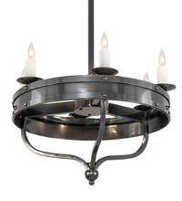 2nd Avenue Designs White 215651 - 30" Wide Parnella 6 Light Chandelier