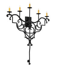 2nd Avenue Designs White 216227 - 36" Wide Fleur de Lys 5 Light Wall Sconce