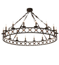 2nd Avenue Designs White 218058 - 53" Wide Kingsbridge 16 Light Chandelier