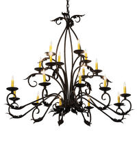 2nd Avenue Designs White 225931 - 56" Long Windsor 18 Light Oblong Chandelier