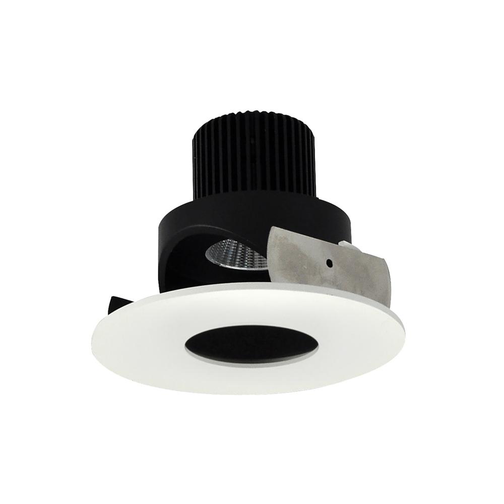 4" Iolite LED Round Adjustable Pinhole, 10-Degree Optic, 800lm / 12W, 4000K, Black Pinhole /