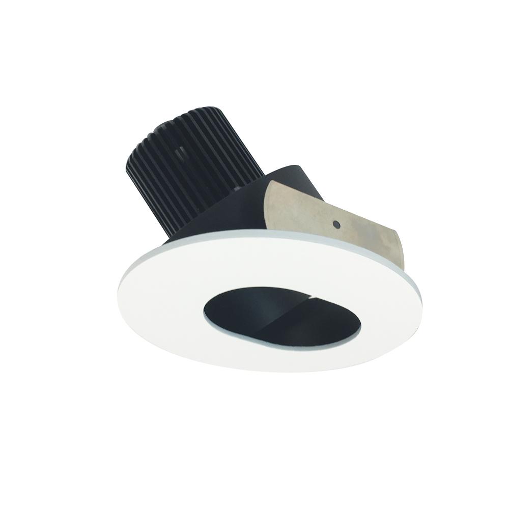 4" Iolite LED Round Adjustable Slot Aperture, 1000lm / 14W, 3000K, Black Slot Aperture / Matte