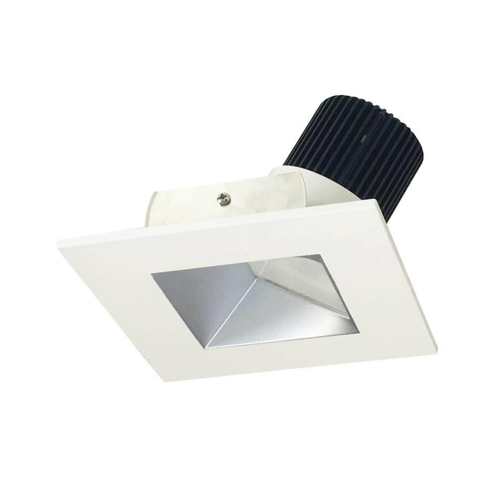 4" Iolite LED Square Wall Wash, 1000lm / 14W, 3000K, Haze Reflector / White Flange