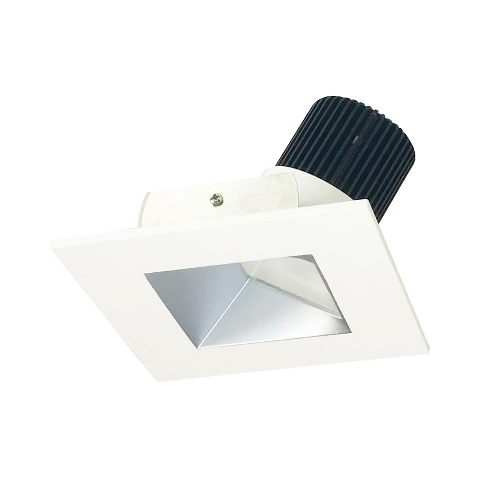 4" Iolite LED Square Wall Wash, 800lm / 14W, 5000K, Haze Reflector / Matte Powder White Flange