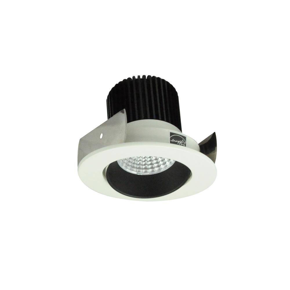 2" Iolite LED Round Adjustable Cone Reflector, 800lm / 14W, Comfort Dim, Black Reflector / White