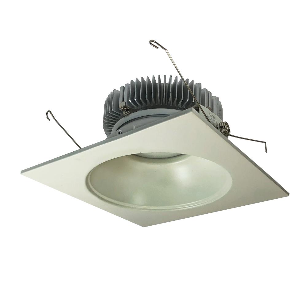 6" Cobalt Dedicated High Lumen Square/Round, 1500lm, Comfort Dim, White Reflector / White Flange