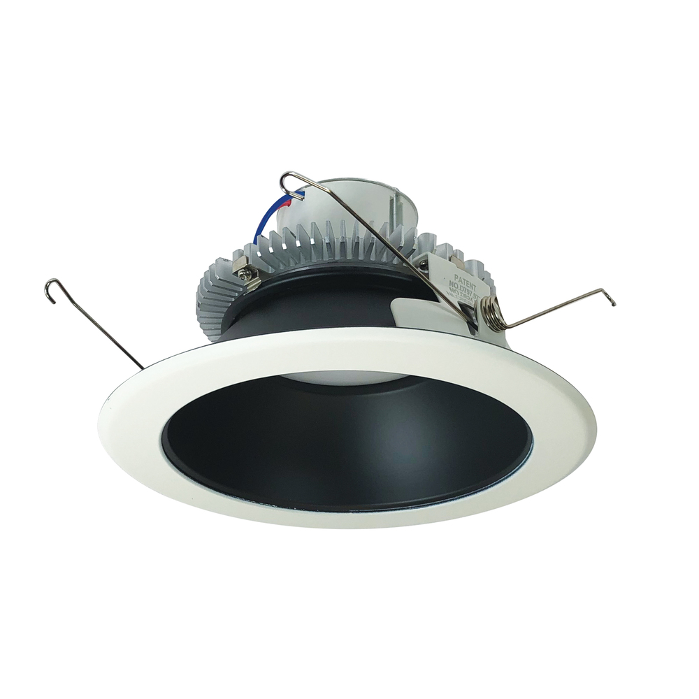 6" Cobalt Click Round Retrofit Reflector, 1000lm / 12W, 2700K, Black Reflector / White Flange,