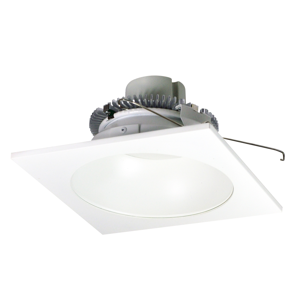 6" Cobalt Click Square Retrofit Reflector with Round Aperture, 900lm / 12W, Comfort Dim, Matte