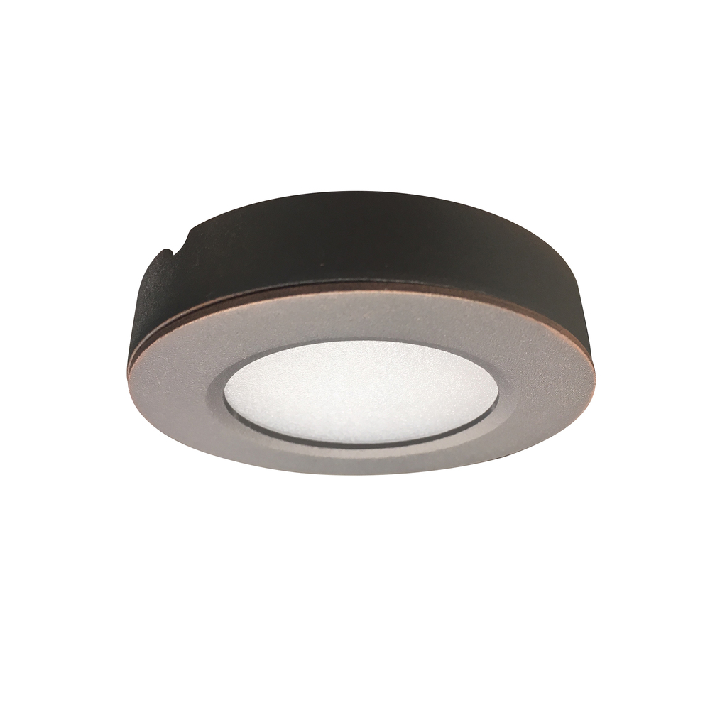 12V Josh LED Puck Light, 300lm / 3000K, Bronze Finish