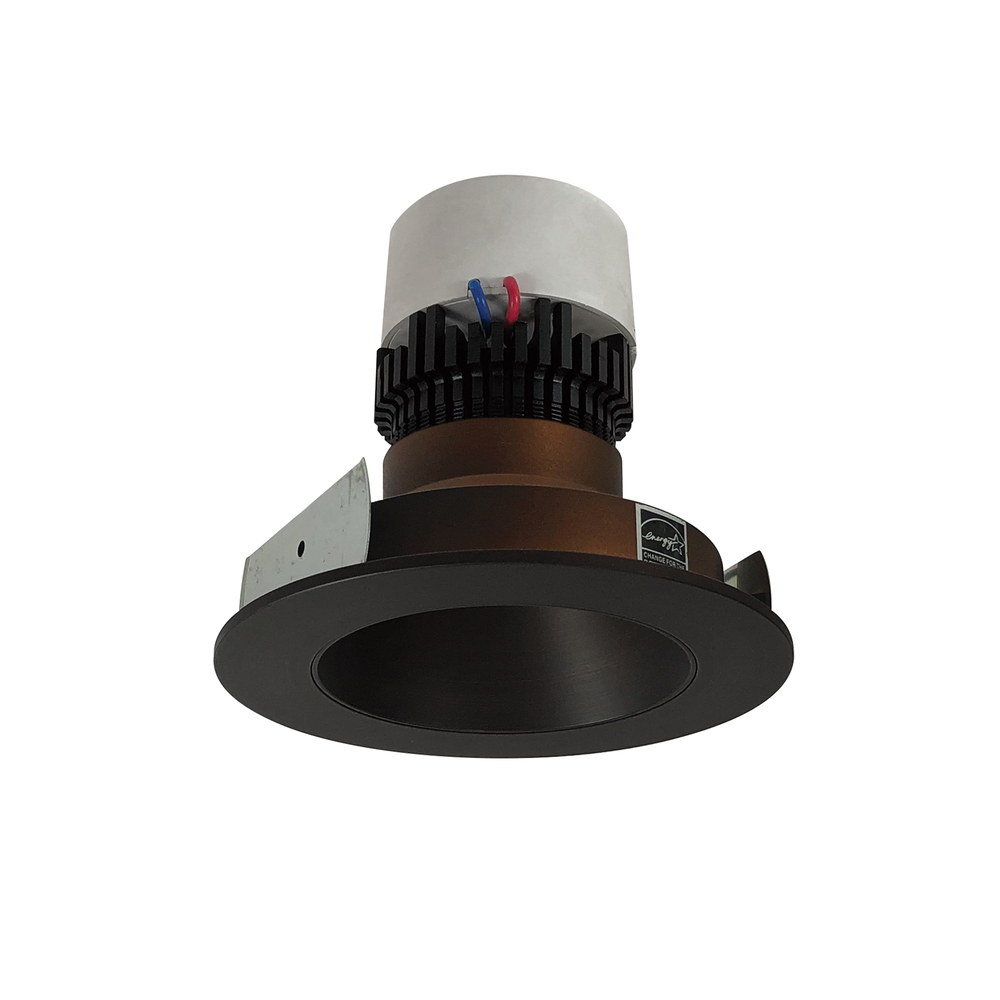 4" Pearl LED Round Retrofit Reflector, 1000lm / 12W, 2700K, Bronze Reflector / Bronze Flange