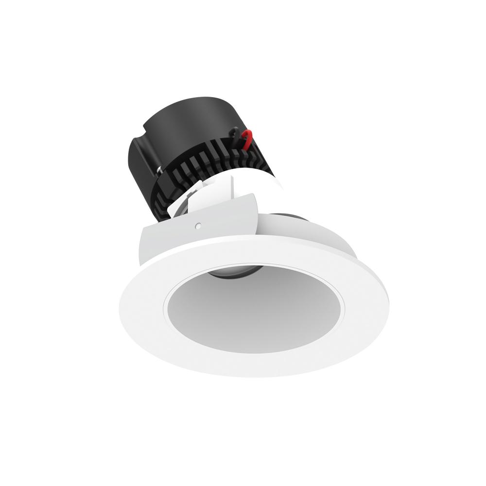 4" Pearl Low Voltage LED Round Adjustable Slot Retrofit, 1050lm / 11W, 3500K, Matte Powder White