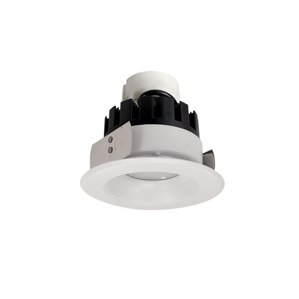 4" Marquise III Retrofit, White Reflector/White Flange, 120-277V; 0-10V Dimming, 1300lm / 12W,