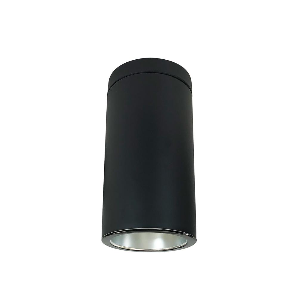 6" Sapphire III Surface Mount Black Cylinder, Diffused Black Reflector/Black Flange, 120V; Phase