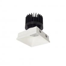 Nora NIO-4PSTLNDC27XMPW/HL - 4" Iolite PLUS Square Trimless Downlight, 1500lm/2000lm/2500lm (varies by housing), 2700K, Matte