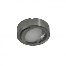 Nora NMP-A27BN - 12V Josh Adjustable LED Puck Light, 300lm / 2700K, Brushed Nickel Finish