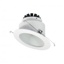 Nora NRM3-6S1L235FW - 6" Marquise III Round Slope Reflector, 1200lm, 3500K, Flood Optic, White Reflector/White Flange