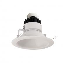 Nora NRMC3-61L140FWW - 6" Marquise III Retrofit, White Reflector/White Flange, 120-277V; 0-10V Dimming, 1300lm / 12W,