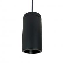 Nora NYLI-6PL201BBB - 6" Cylinder, Black, Pendant Mount, 20W Med. Base, Ref., Black