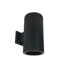 Nora NYLS3-6W1L230NC12BBB - 6" Sapphire III Wall Mount Black Cylinder, Black Reflector/Black Flange, 120-277; 0-10V Dimming,