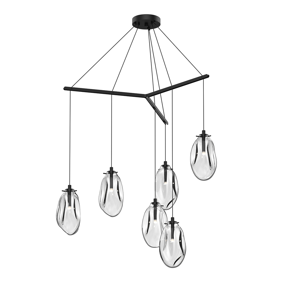 6-Light Tri-Spreader LED Pendant