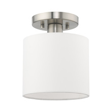 Livex Lighting 41094-91 - 1 Lt Brushed Nickel Ceiling Mount