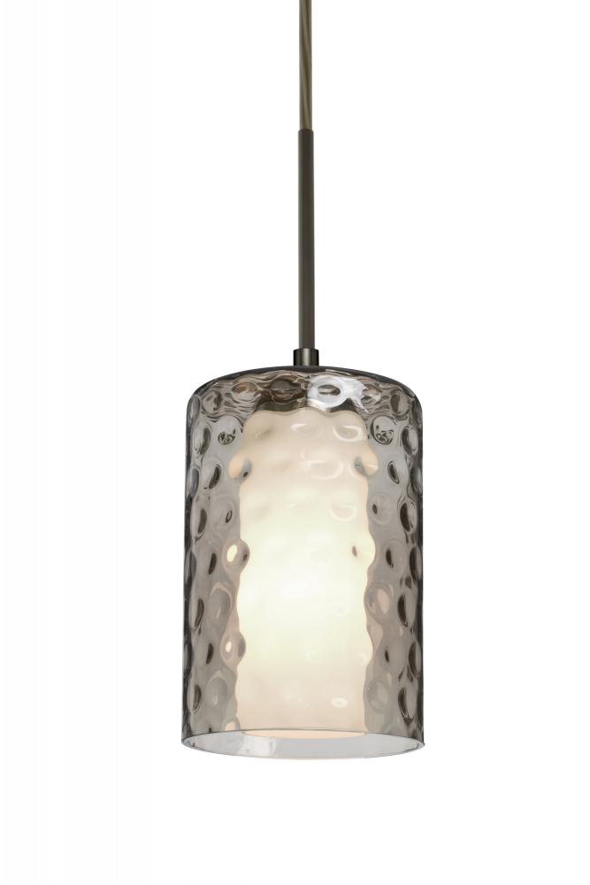 Besa, Esa Cord Pendant, Smoke, Bronze Finish, 1x60W Medium Base