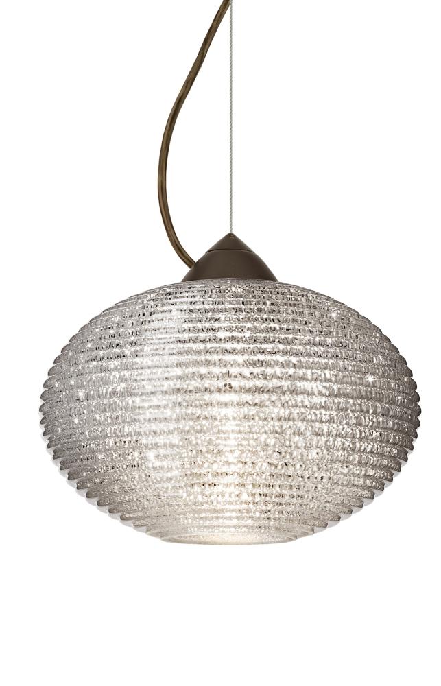 Besa Pape 12 Pendant 1Kx Glitter Bronze 1x75W Medium Base