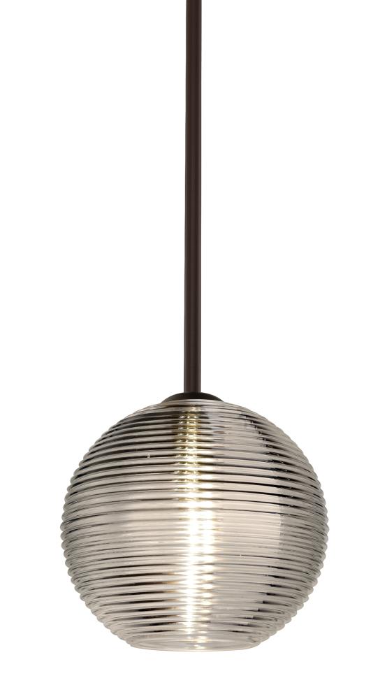 Besa Kristall 8 Pendant Bronze Smoke 1x9W LED