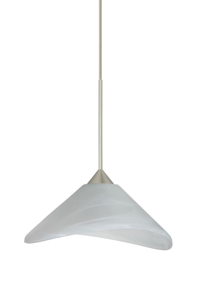 Besa Pendant Hoppi Satin Nickel Marble 1x3W LED