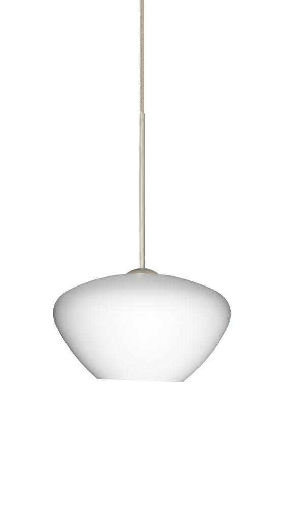 Besa Pendant Peri Satin Nickel Opal Matte 1x50W Halogen