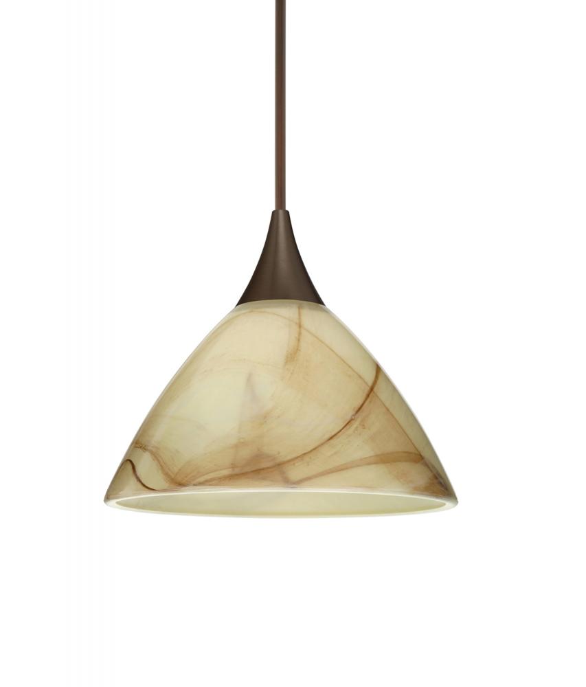 Besa Pendant Domi Bronze Mocha 1x50W Halogen